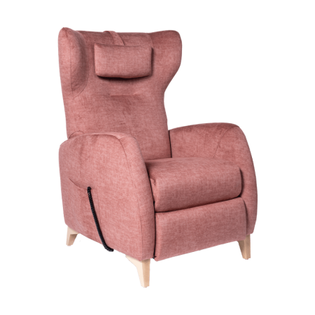 fauteuil releveur rose