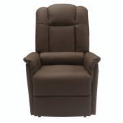 fauteuil cuir marron